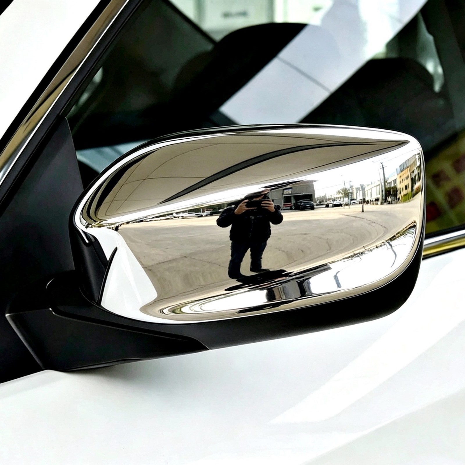 Accessories Chrome Side Mirror Covers Molding Trim For 2013-2022 Acura ILX Sedan