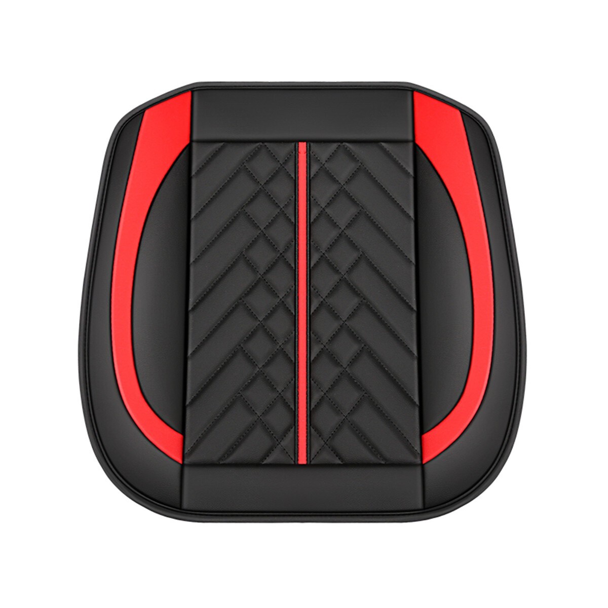 Car Seat Cover PU Leather Breathable Chair Cushion Protector Pad Mat Black/Red