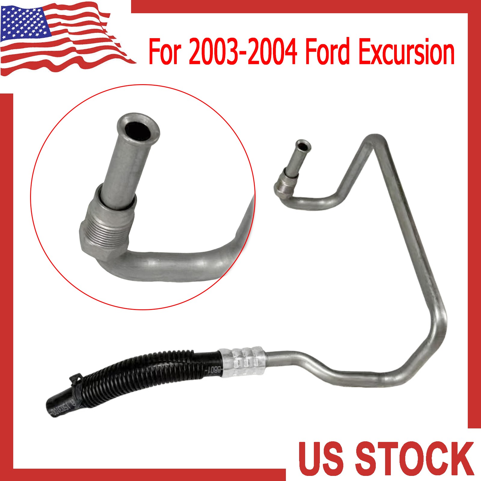 For Ford Super Duty 2003-2004 Transmission Cooler Line Hose Pipe 4C3Z-7B028-CA