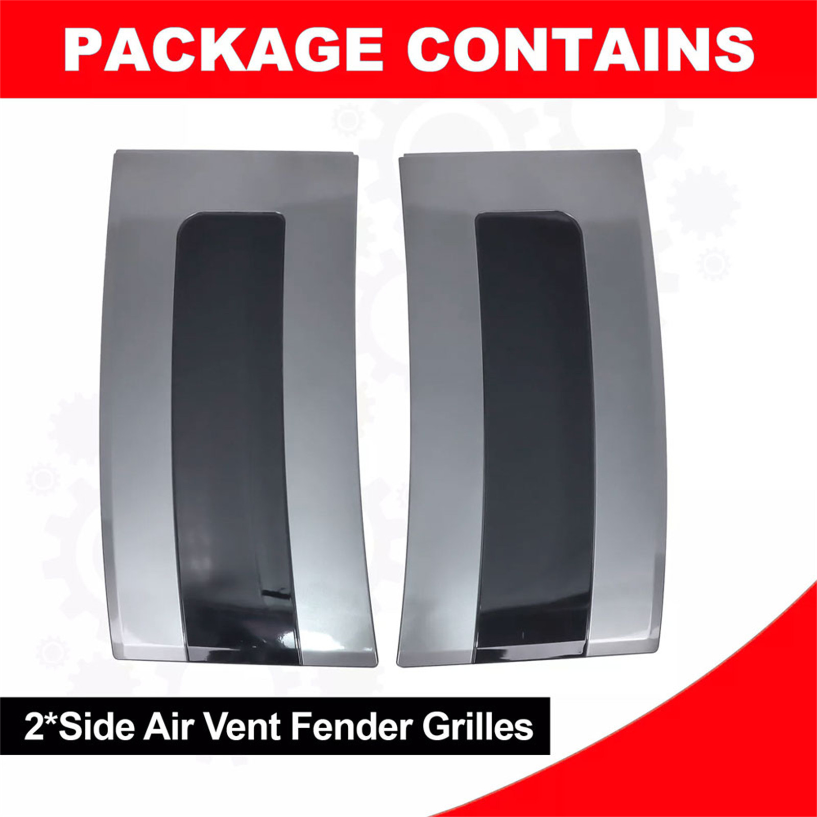 2pcs Side Air Vent Fender Grilles Fit for Range Rover 2013-2022 Trim Moulding