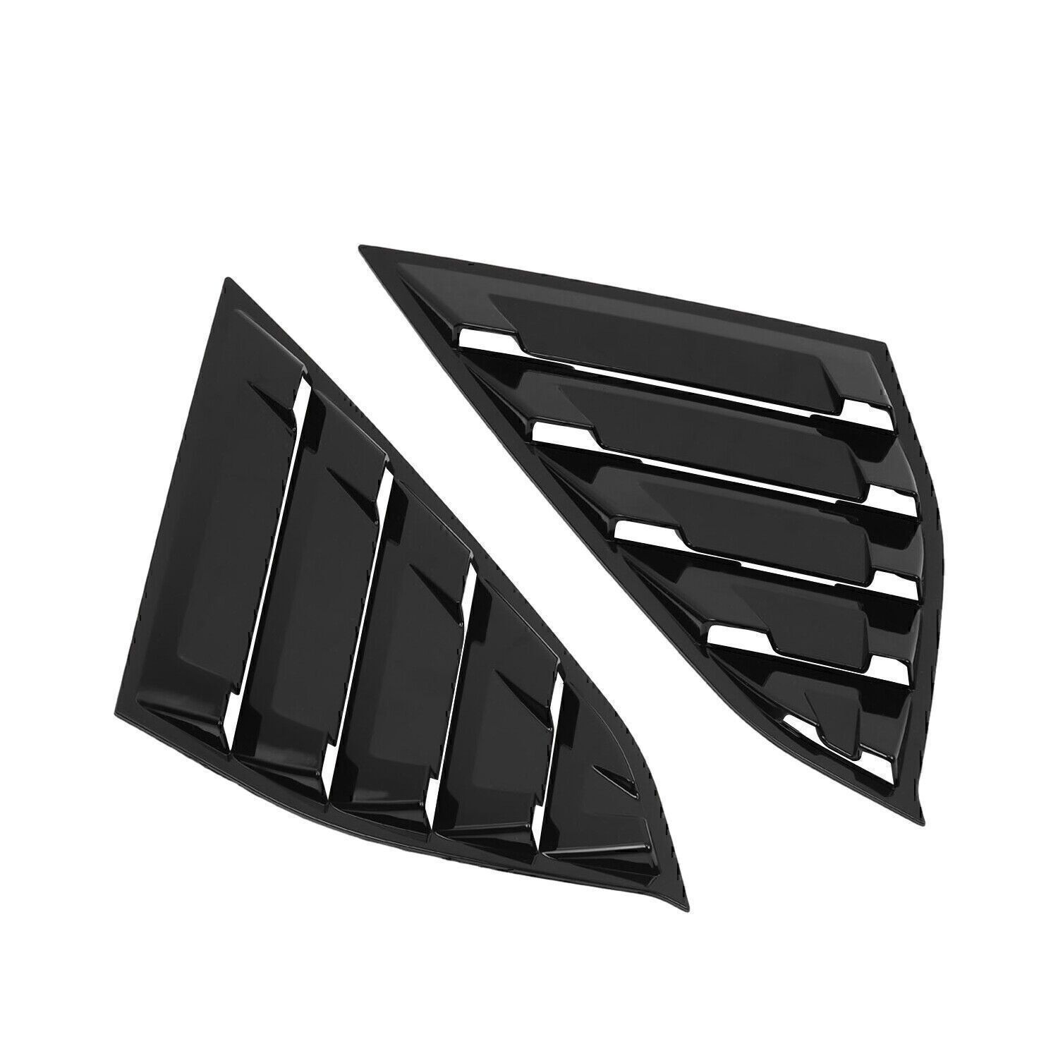 For Honda Accord 2018 2019-22 Side Vent Window Quarter Louver Cover Glossy Black