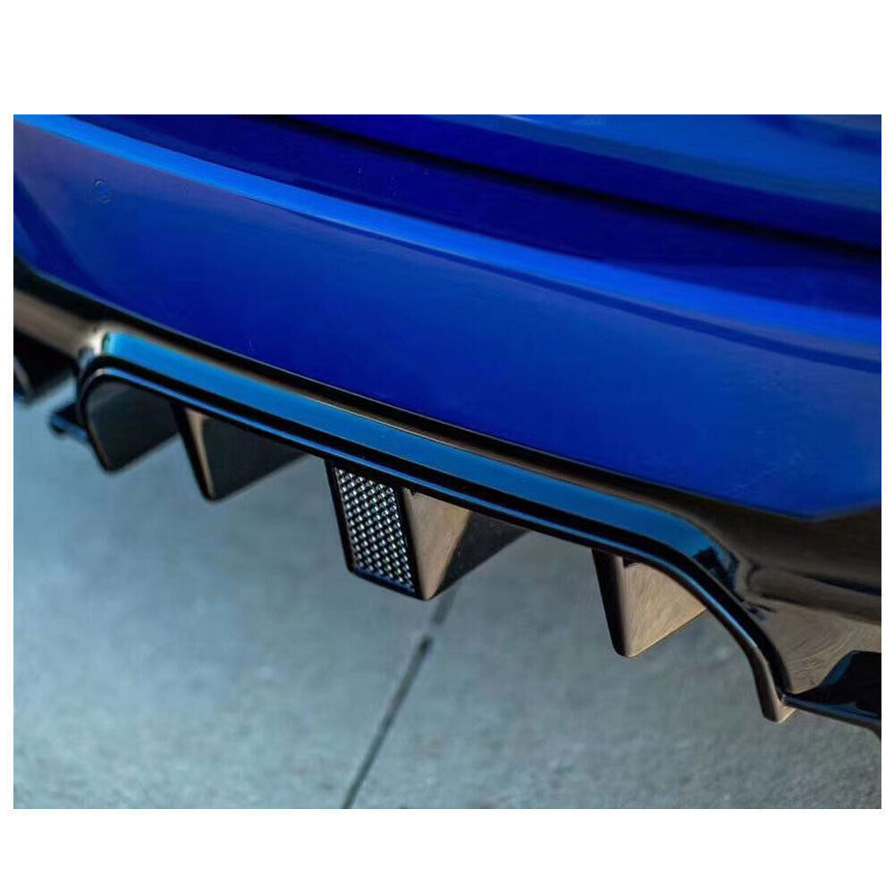 Carbon Fiber Fits BMW 5 Series F90 M5 2017-19 Rear Bumper Diffuser Lip LED