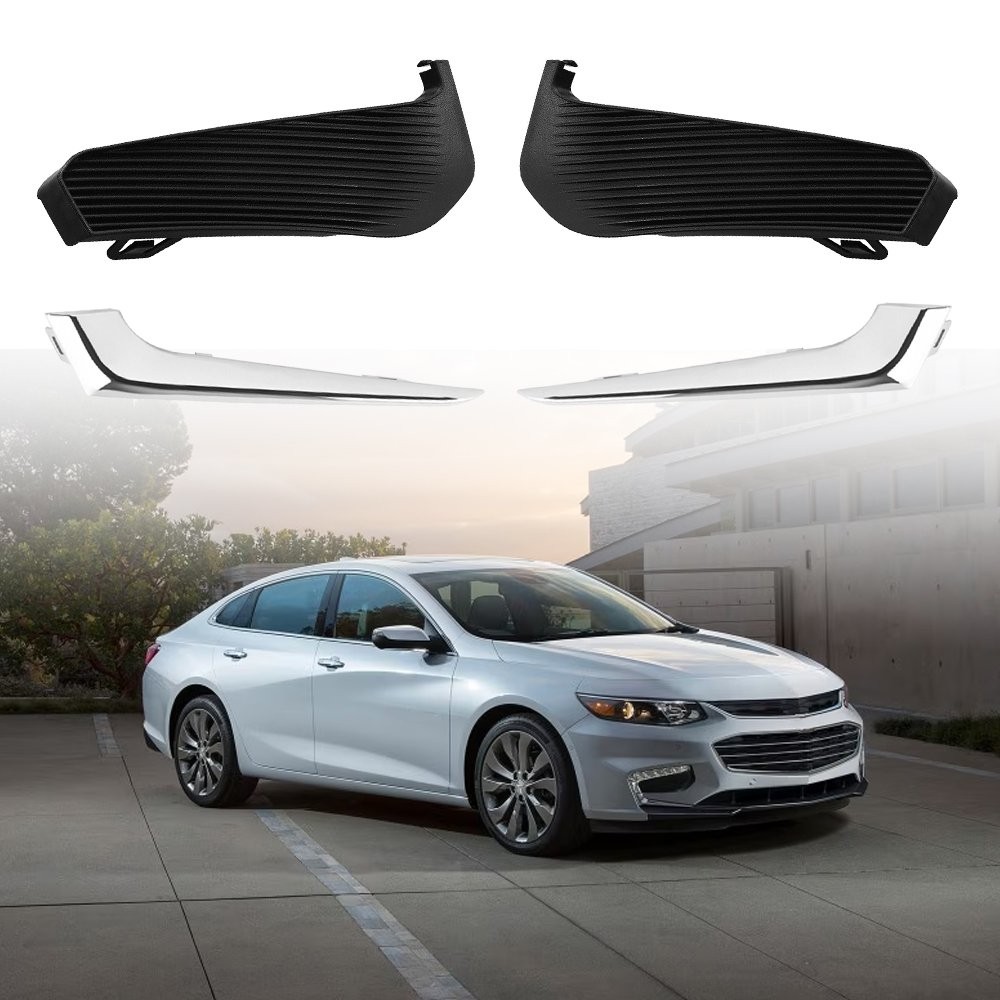 Front Fog Bumper Light Lamp Cover Trim Set Fit 2016 17 18 Chevrolet Malibu USA