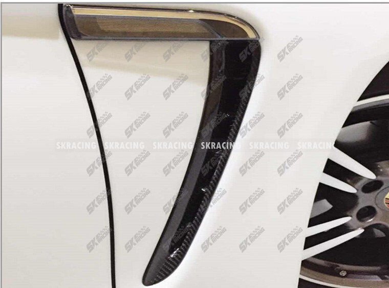 Carbon/Forged Carbon/Chrome Side Fender Trim For 2010-2016 Porsche Panamera 970