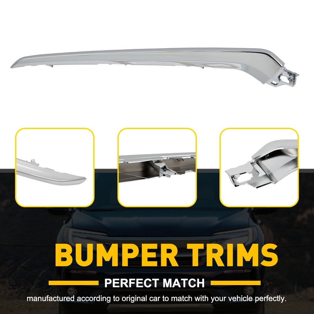 Chrome Driver Left Front Bumper Molding Trim Upper For 2023 Honda Pilot EX-L AAF