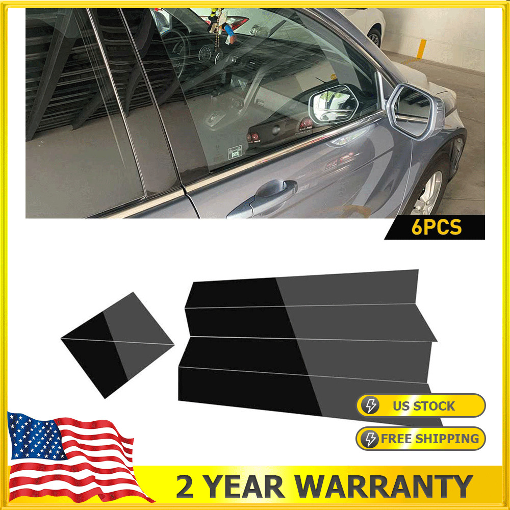 Black Pillar Posts For 05-10 Dodge Chrysler Magnum 300C 6pc Set Door Cover Trim