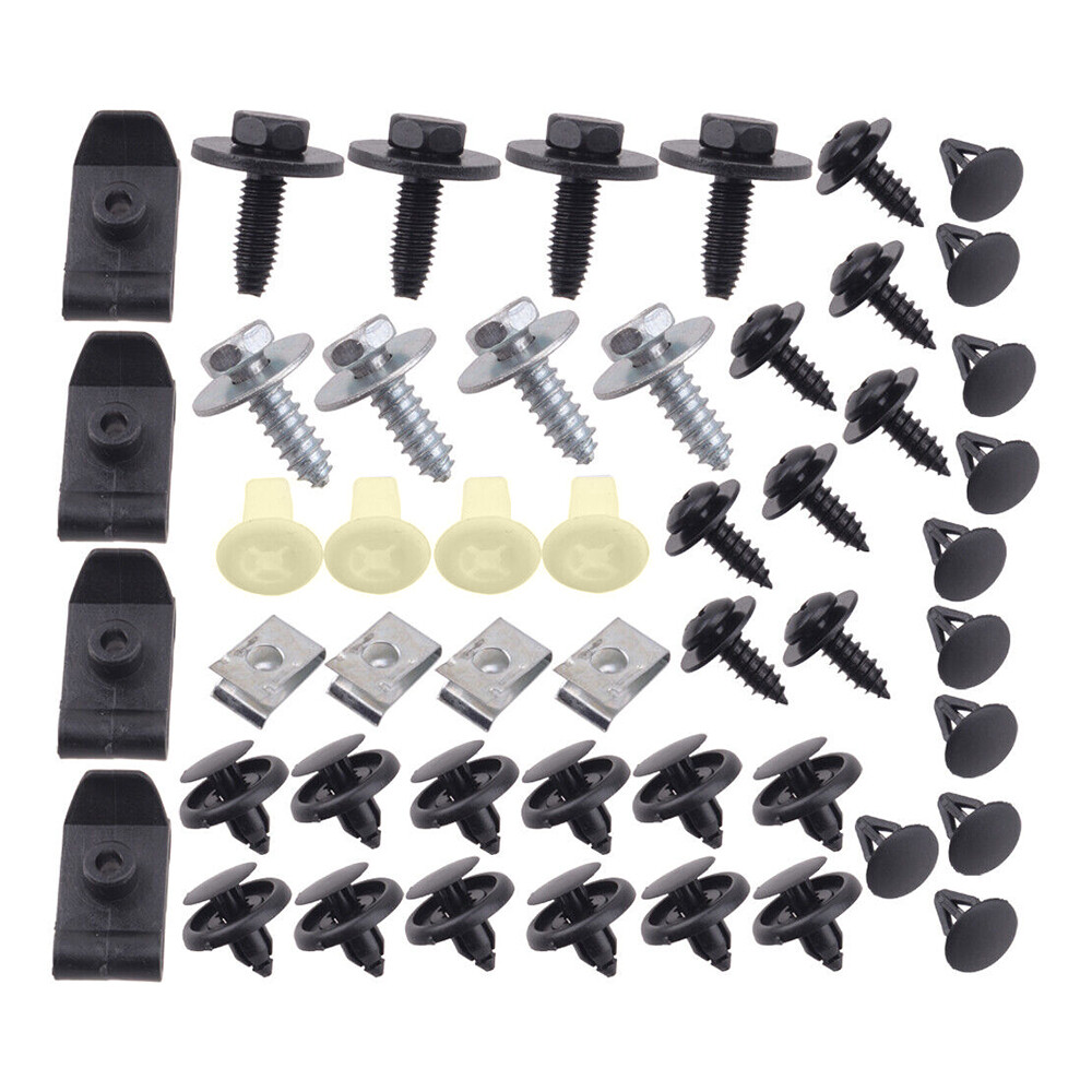50X Engine Splash Shield Fender Bumper Screw Clips side skirt grille wheel well