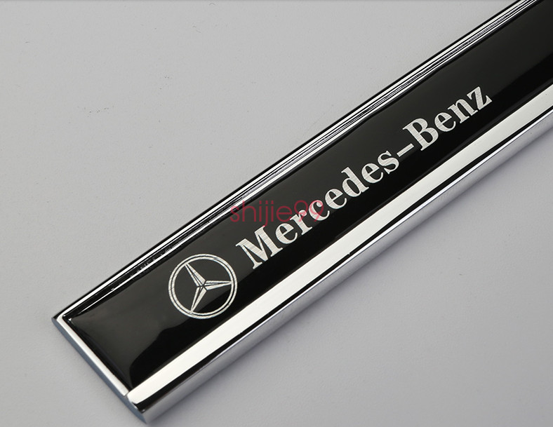 2pcs Auto Car Metal Knife Badge Emblem Decal Sticker For Mercedes Benz