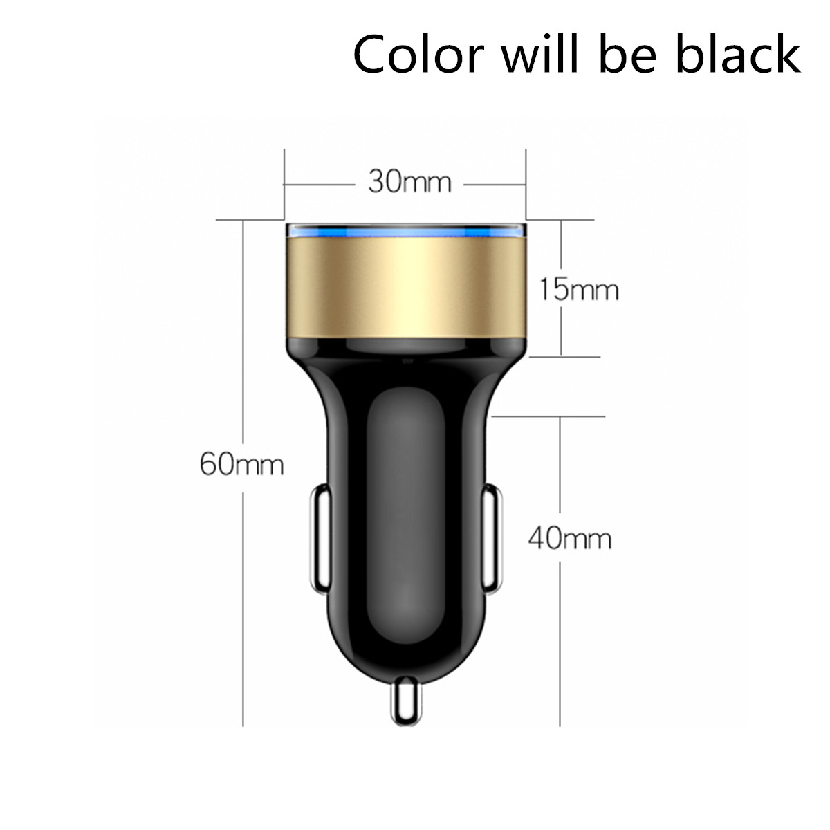 12V 24V Car Charger Cigarette Lighter Adapter Dual USB For Apple iPhone Samsung
