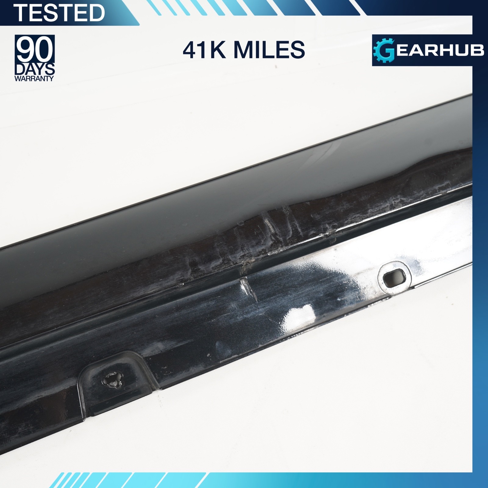 17-23 Mercedes W213 E300 E400 Sport AMG Left Rocker Panel Side Skirt BLACK OEM