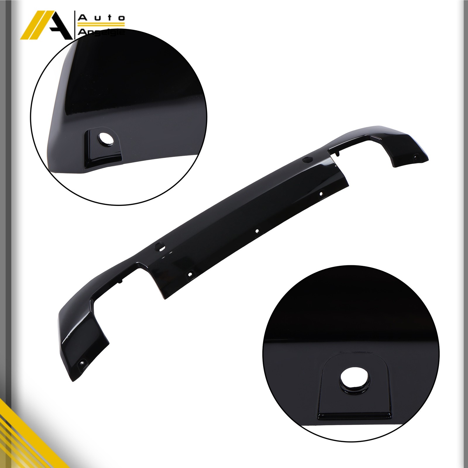 Front Lower Valance Panel W/ Sensor Holes Black For Ford Ranger 2019- 2022 2023