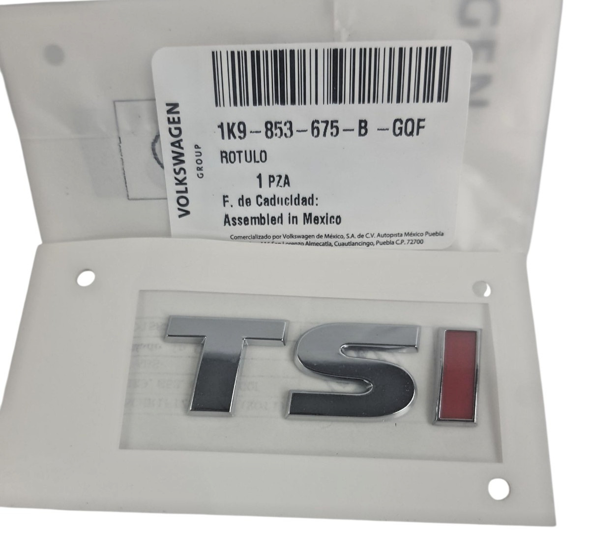 1K9853675B GQF BRAND NEW GENUINE VW “TSI” REAR HATCH EMBLEM JETTA 2015-2021