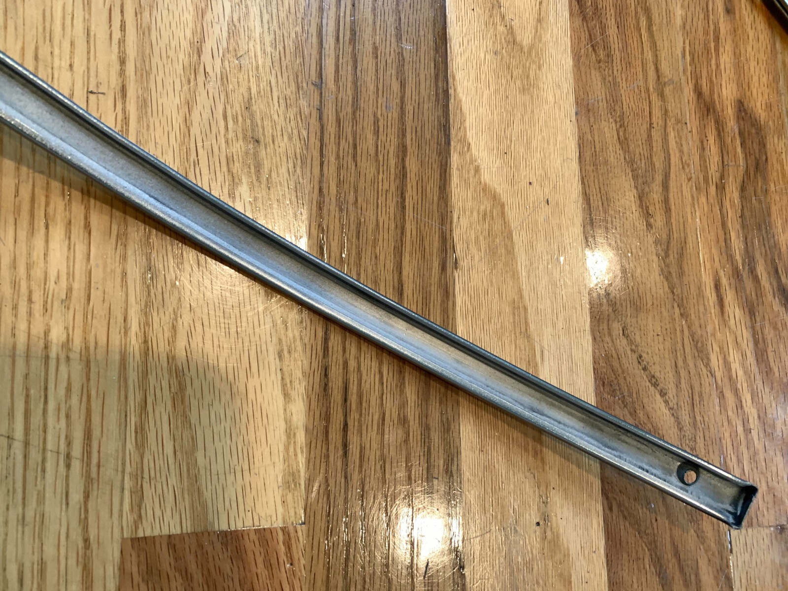 1952 CHEVY REAR UPPER QUARTER PANEL STAINLESS DRIVER SIDE STATION WAGON