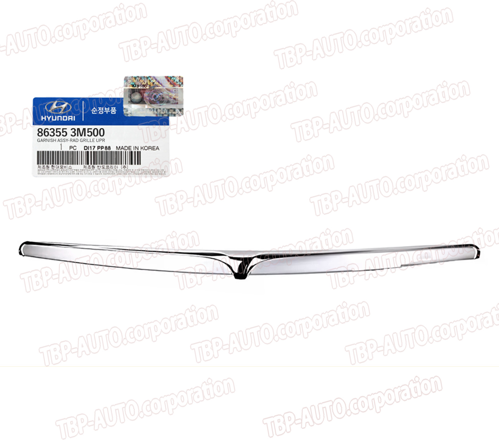 GENUINE ® Hood Molding Garnish for 2009-2011 Genesis Sedan 863553M500
