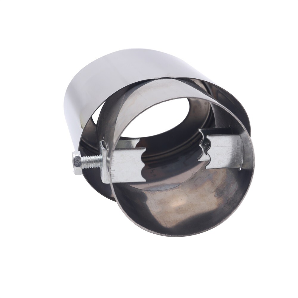 Car Exhaust Pipe Tip Rear Tail Throat Muffler Stainless Steel Round Accessories