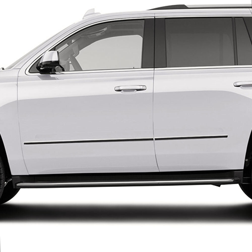 Factory Style Side Molding Trim for 2015-2020 Chevy Tahoe [Stainless Steel] 4p