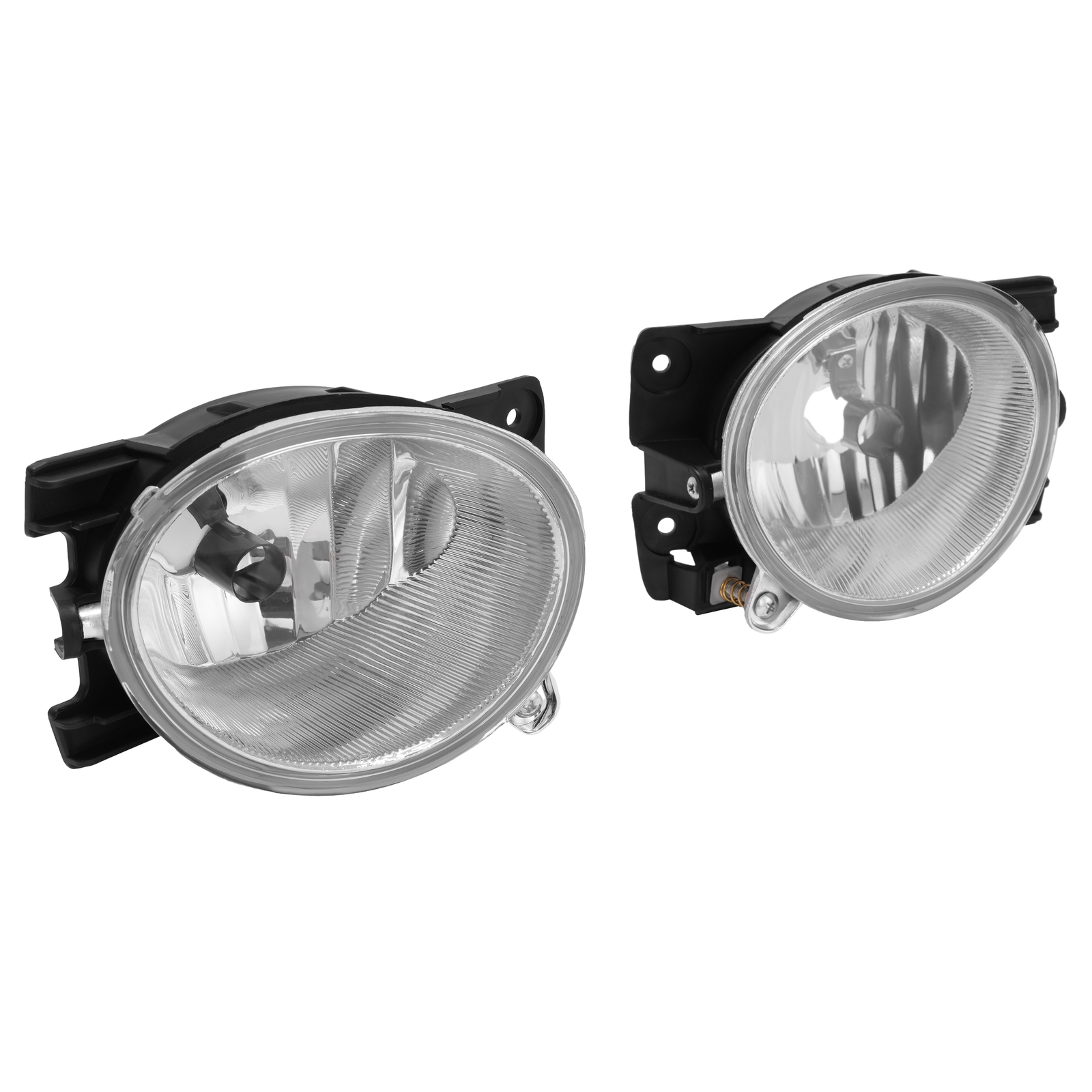 KUAFU Fog Lights Clear Lens w/Fog Light Trim Covers For Honda Pilot 2009-2011