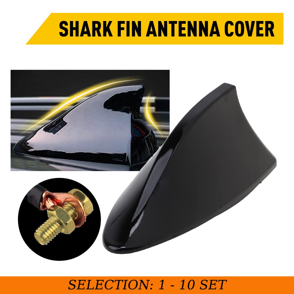 1x For Toyota Shark Fin Cover Antenna Aerial Roof Radio AM/FM Gloss Black Kit XA