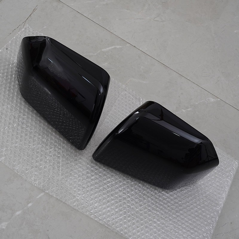For 2015-2020 Ford F150 F-150 Top Gloss Black Side Mirror Cover Cap Replacement