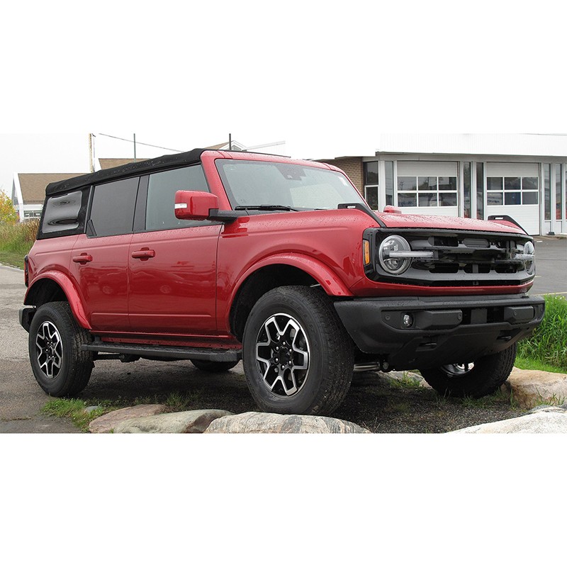 2x Glossy Black Car Exterior Pillar Posts Sticker Fit For Ford Bronco 4-Dr 21-23