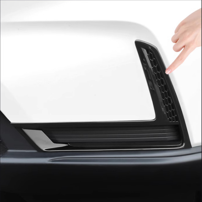 Bright Black Car Front Fog Light Lamp Cover Trim for Honda CRV CR-V 2023-2026