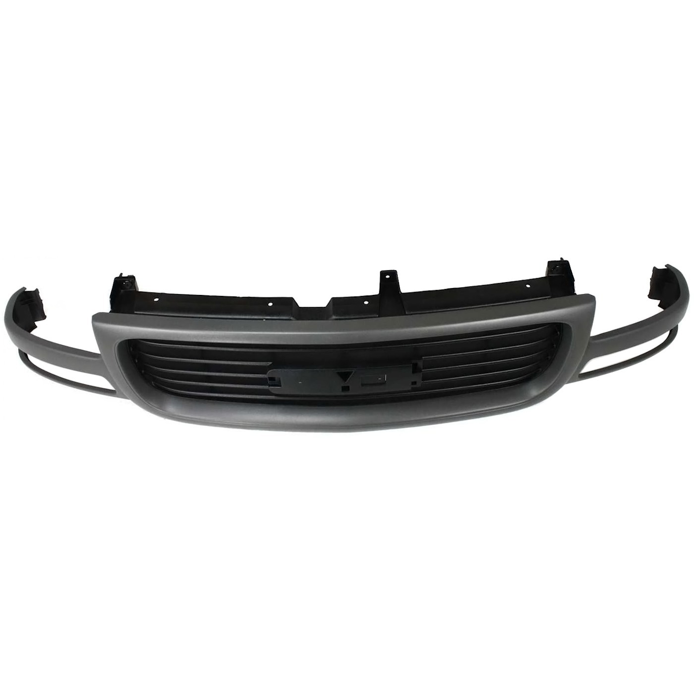 Grille Assembly For 1999-2002 GMC Sierra 1500 2000-06 Yukon Plastic Silver Shell