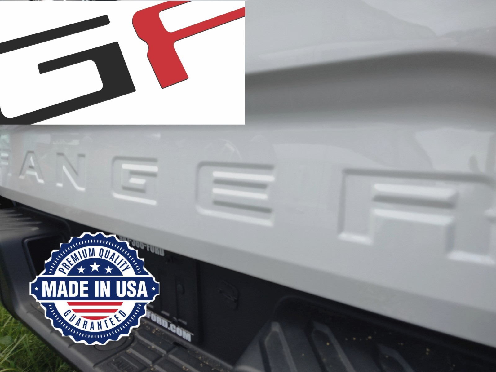 COMPATIBLE WITH 19 20 21 22 23 BLACK MATTE ABS PLASTIC TAILGATE LETTERS US MADE