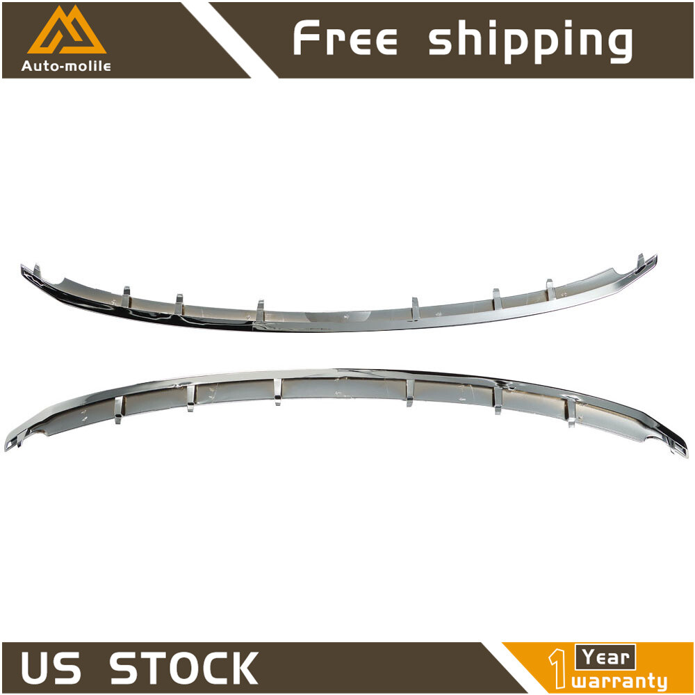 Front Grille Lower Upper Molding Trim For 2011 2012 2013 2014 2015 Ford Explorer