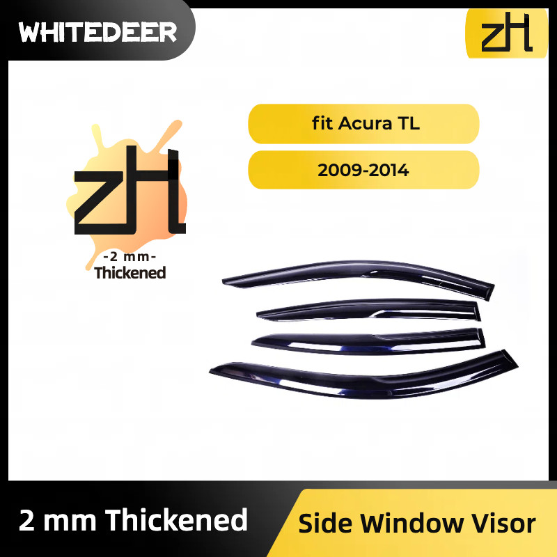 Fits for Acura TL 09-14 Acrylic Side Window Visor Sun Rain Deflector Guard