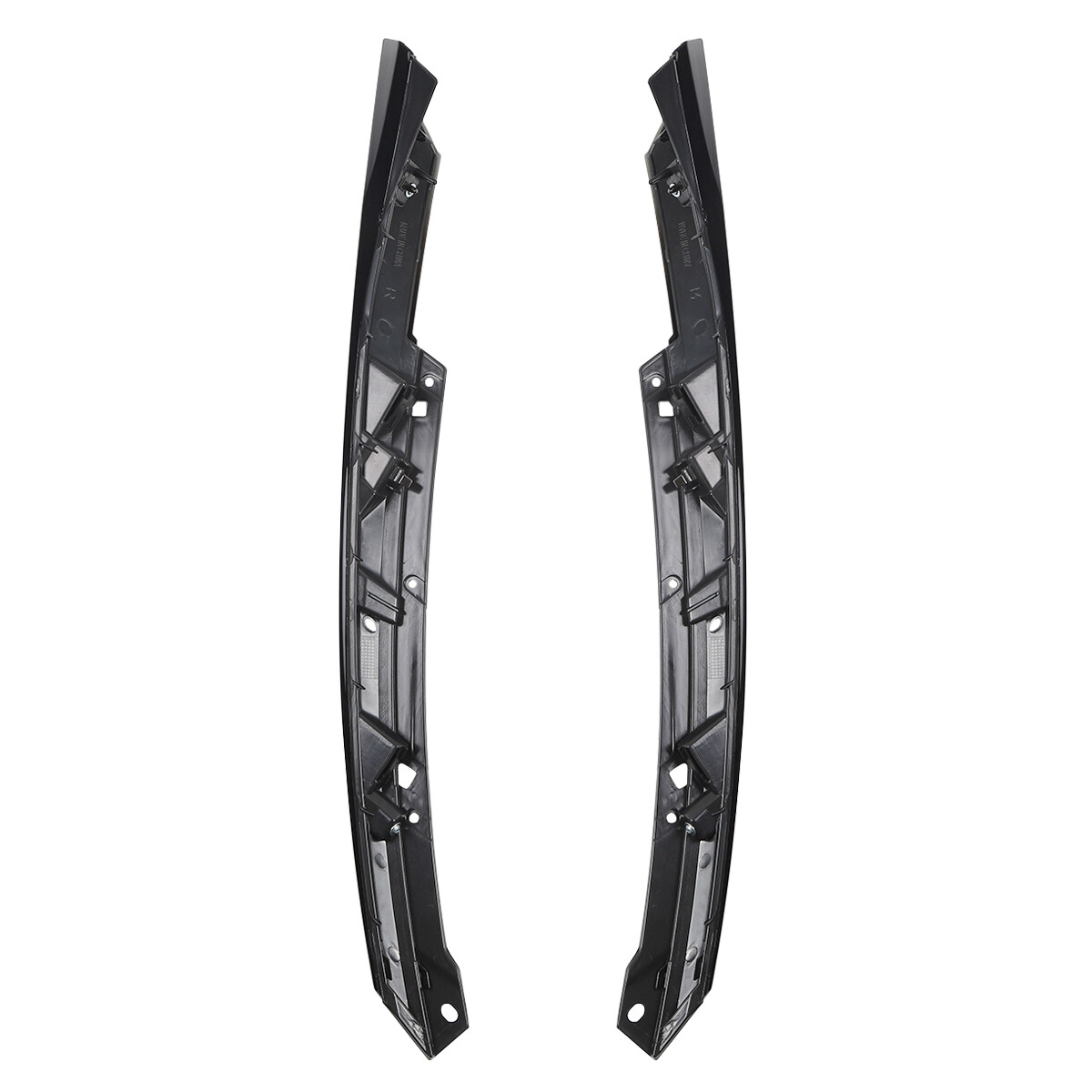 Glossy Black Front Headlight Eyelid Molding Trim Strip For 2019 2020 Honda Civic