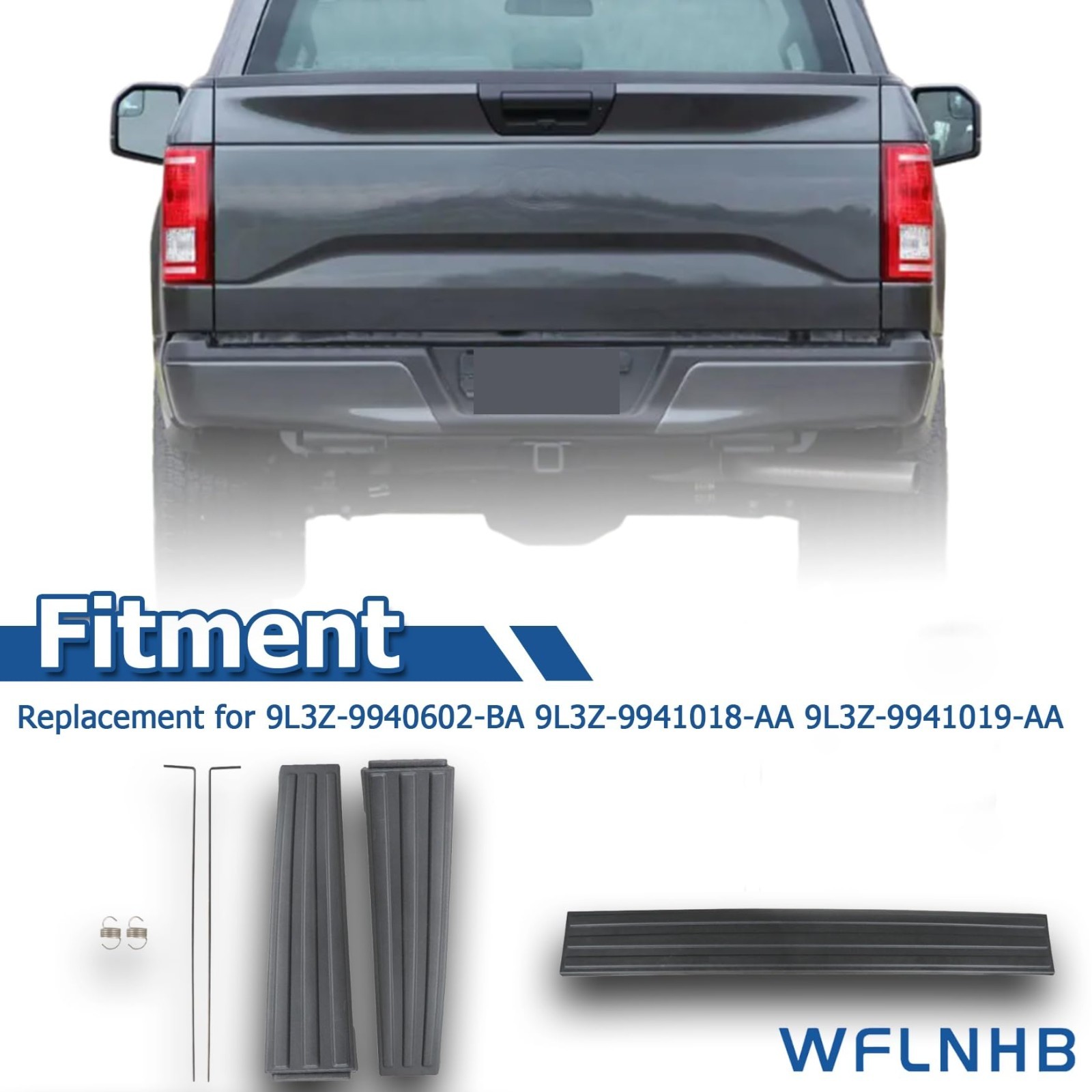 Flexible Step Trim Molding Cap Kit – 3 Pieces for 2009-2014 F150 Replacement