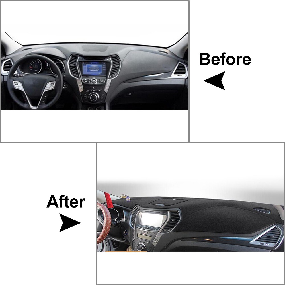 Dash Mat Dashboard Cover Dash Cover Mat For Hyundai Santa Fe Sport 2013-2018