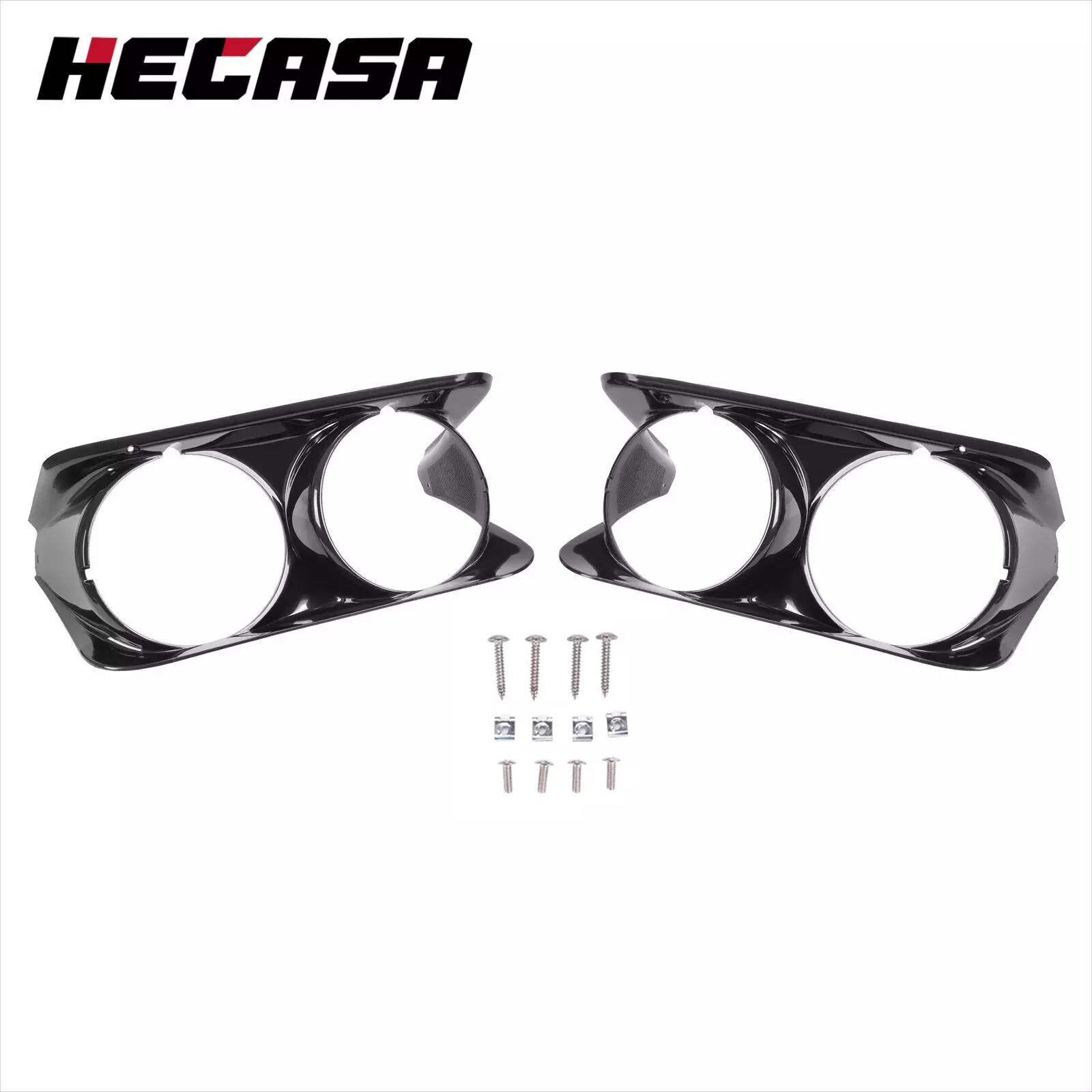 HECASA Driver Passenger Side Headlight Bezel For Chevrolet C3 Corvette 1968-1982