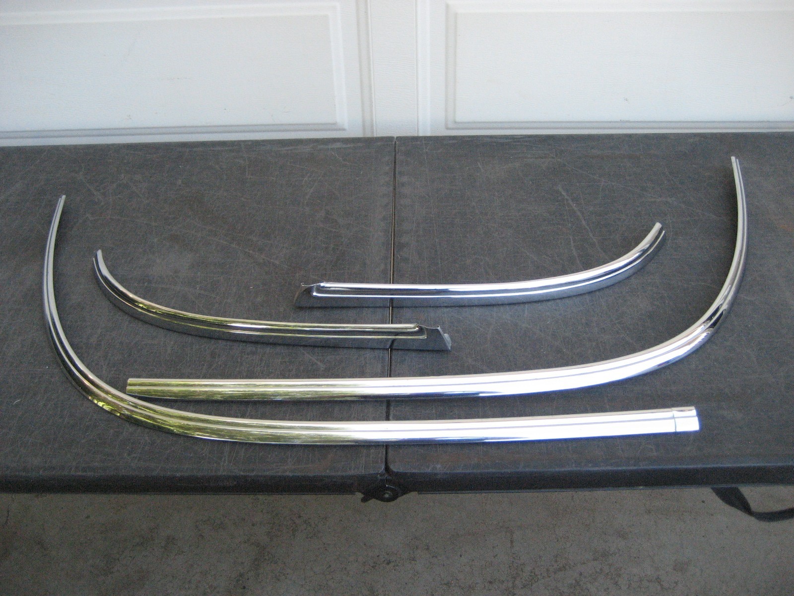1958 BUICK WINDSHIELD MOLDING TRIM (4) PIECE-4 DOOR HARDTOP SUPER RIVIERA TRIM