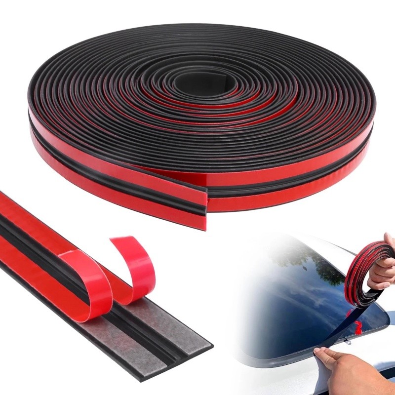 16Ft Weather Seal Rubber Strip Car Windshield Trim Edge Molding Protector Guard
