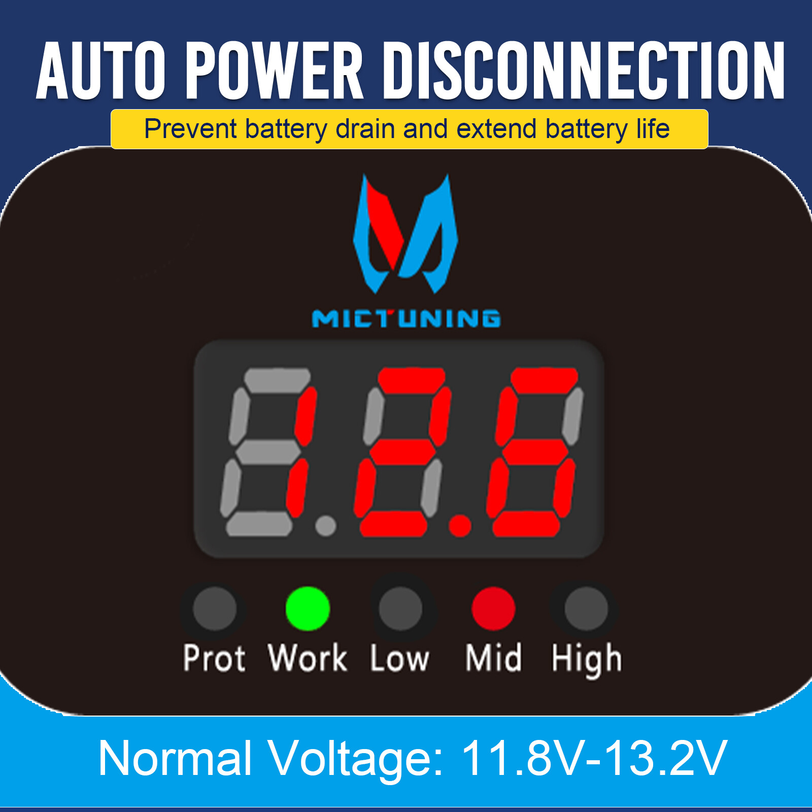 12V 240A Remote Battery Disconnect Isolator Anti-Theft Switch with LED Display