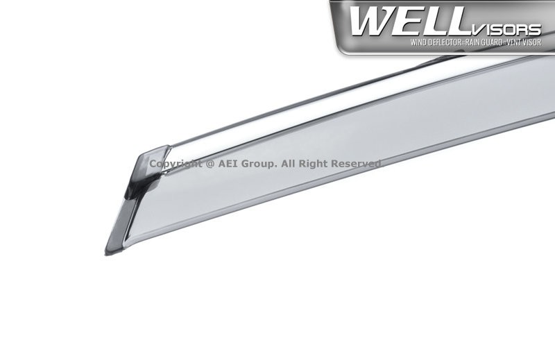 WELLvisors for Chevy Malibu 16-24 Sedan Deflectors Guards Window Visors Chrome