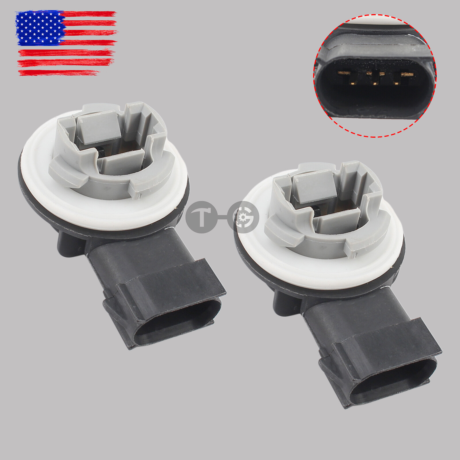2X FOR DODGE RAM 1500 2500 3500 2010-2018 TAIL LIGHT LAMP BULB SOCKET ONLY