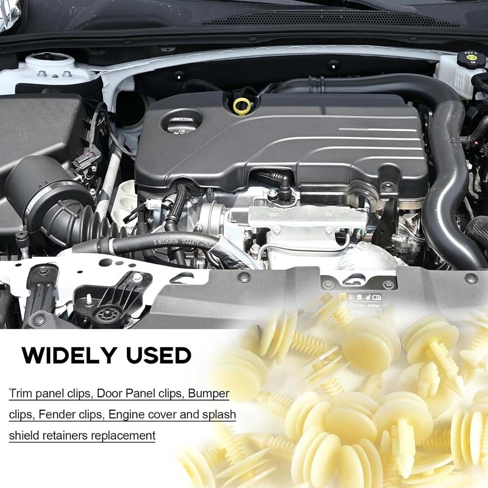 50PCS Plastic Door Panel Retainer Trim Clips 8mm Hole For Chevrolet GMC S10 S15