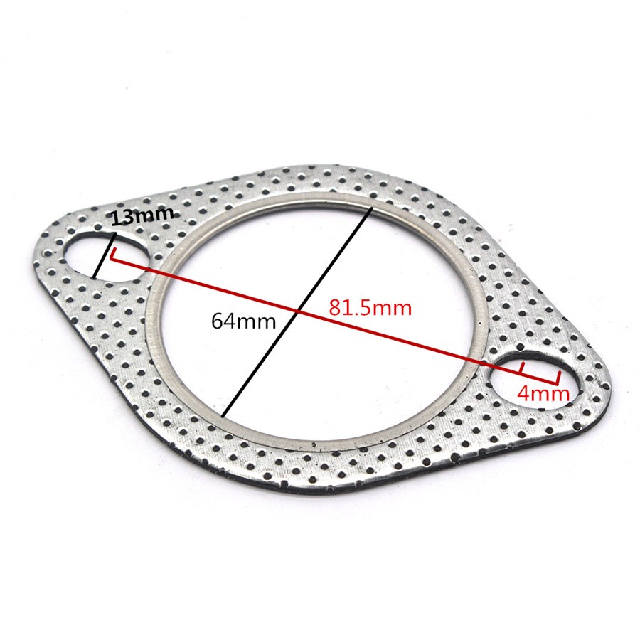 5pcs 2.5inch / 63mm Auto Car Engine Exhaust Gasket Universal Exhaust Pipe Gasket