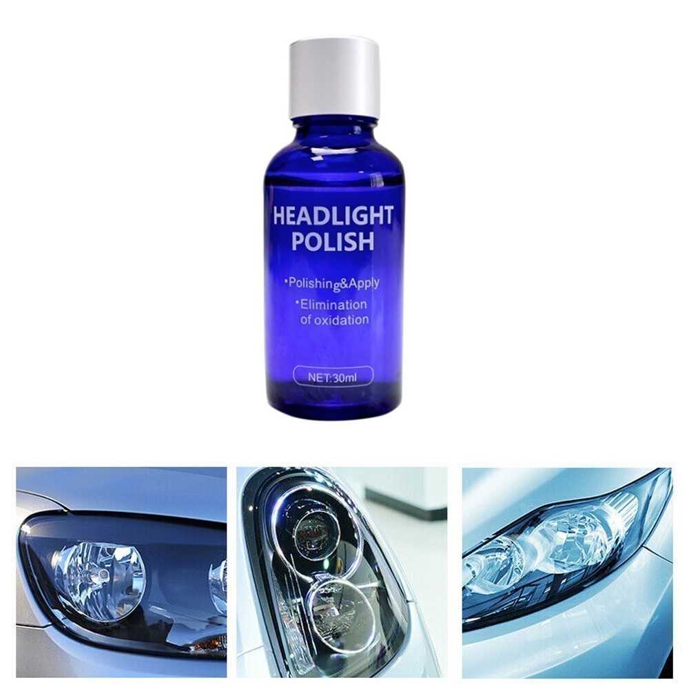2X 9H Headlight Cover Len Restorer Cleaner Repair Liquid Polish Car Accessories