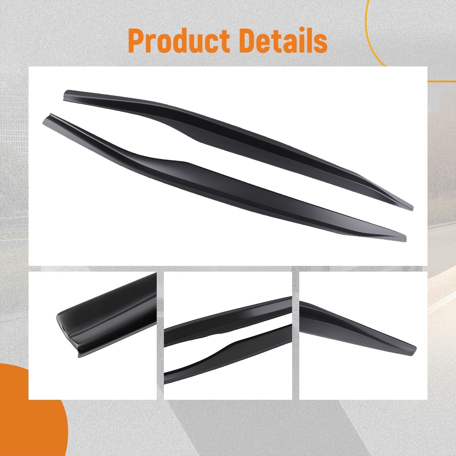 Side Kit for Chevy Corvette C7 Stingray Z06 2014-2019 Black ABS