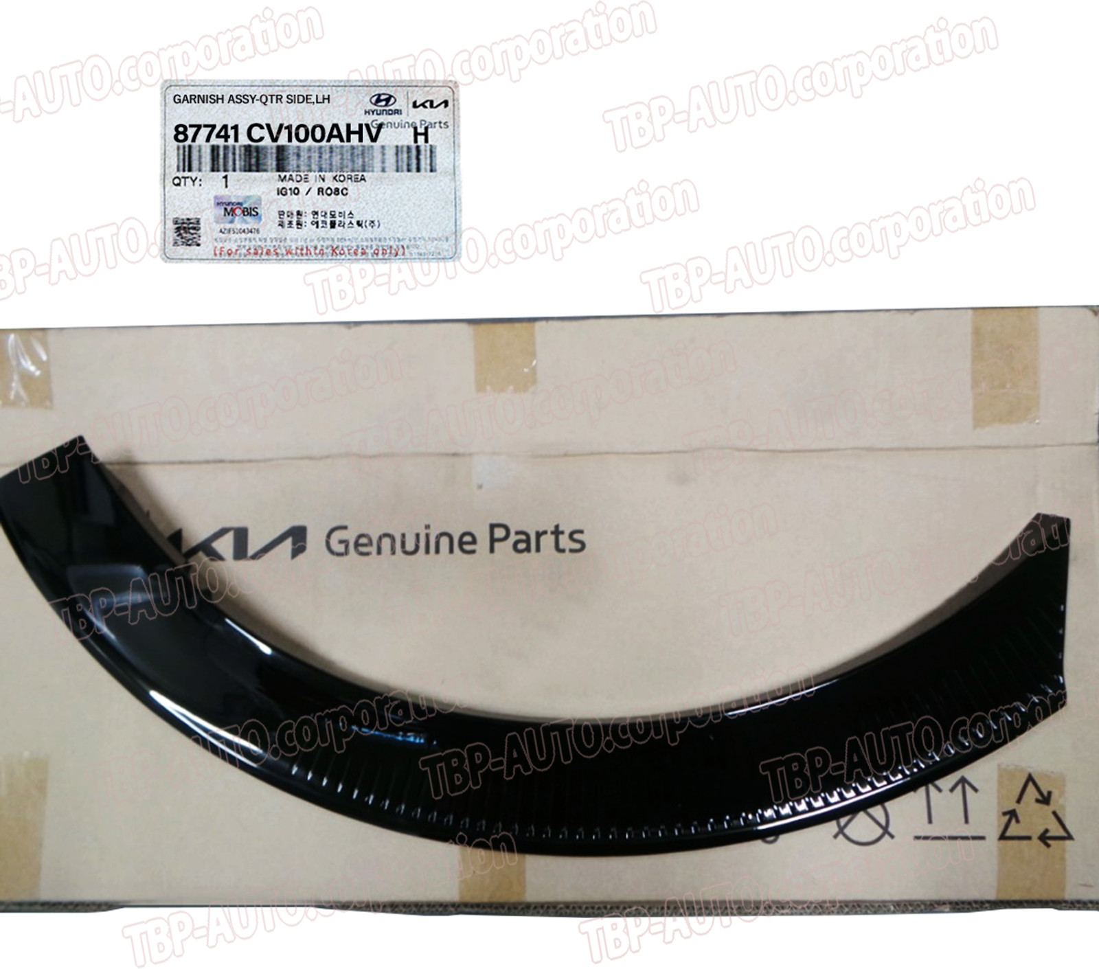 GENUINE® REAR Fender Wheel Opening Molding LEFT 22-25 Kia EV6 WIND 87741CV100AHV