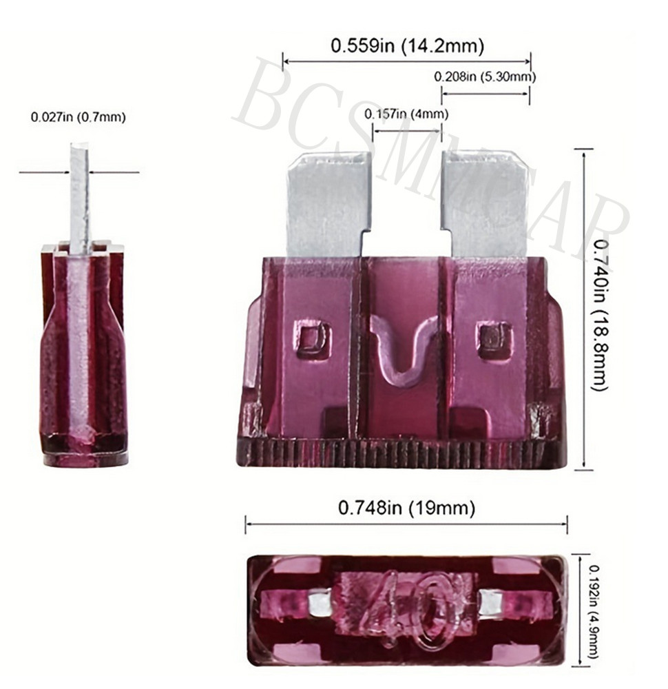 Micro Car Fuse Assortment Assorted Kit Blade Set 50Pcs For Truck Car Accessories