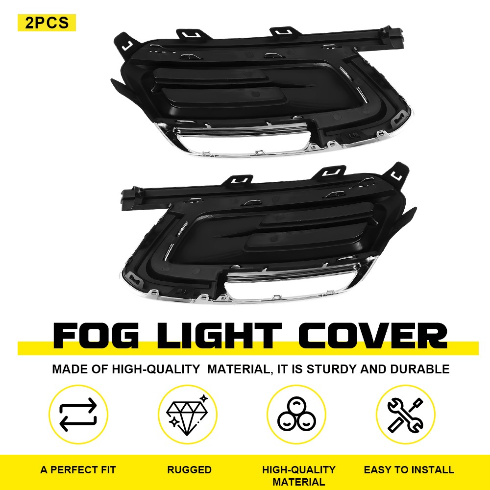 Left Right Fog Light Cover 2X 94516102 Front For Chevrolet Cruze 2015-16 Plastic
