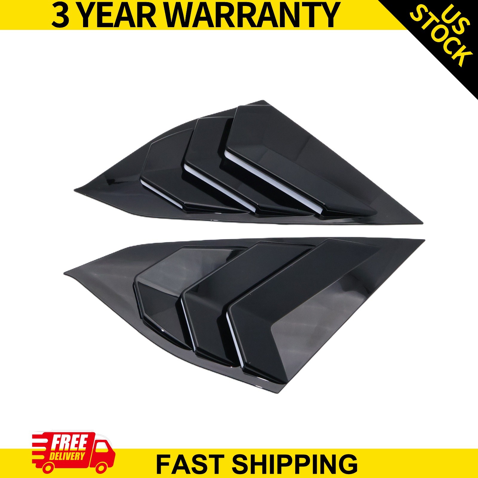 Side Window Louvers Cover Glossy For 2018-2020 Honda Accord Auto Accessories