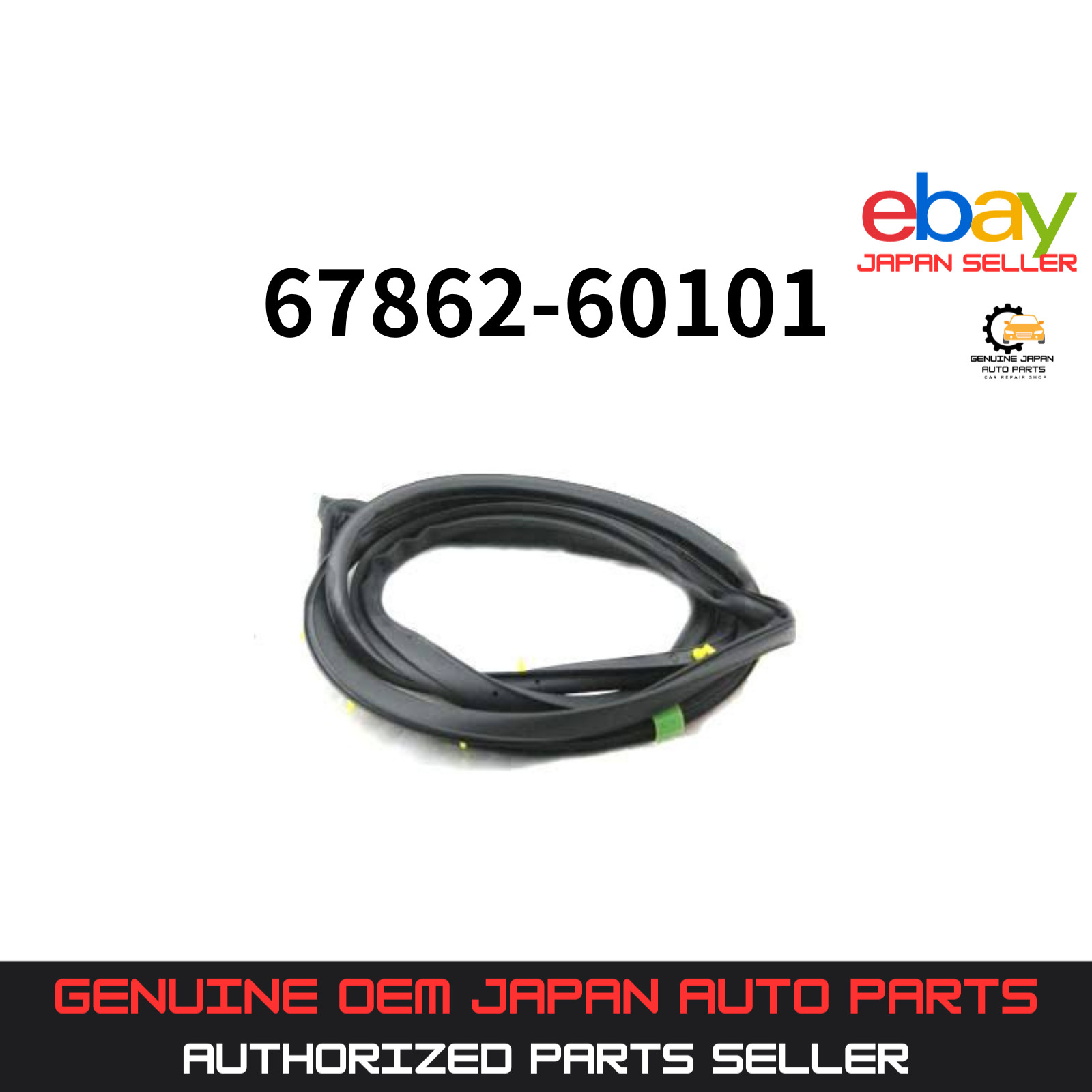 TOYOTA GENUINE WEATHERSTRIP, FRONT DOOR, LH 67862 – 60101