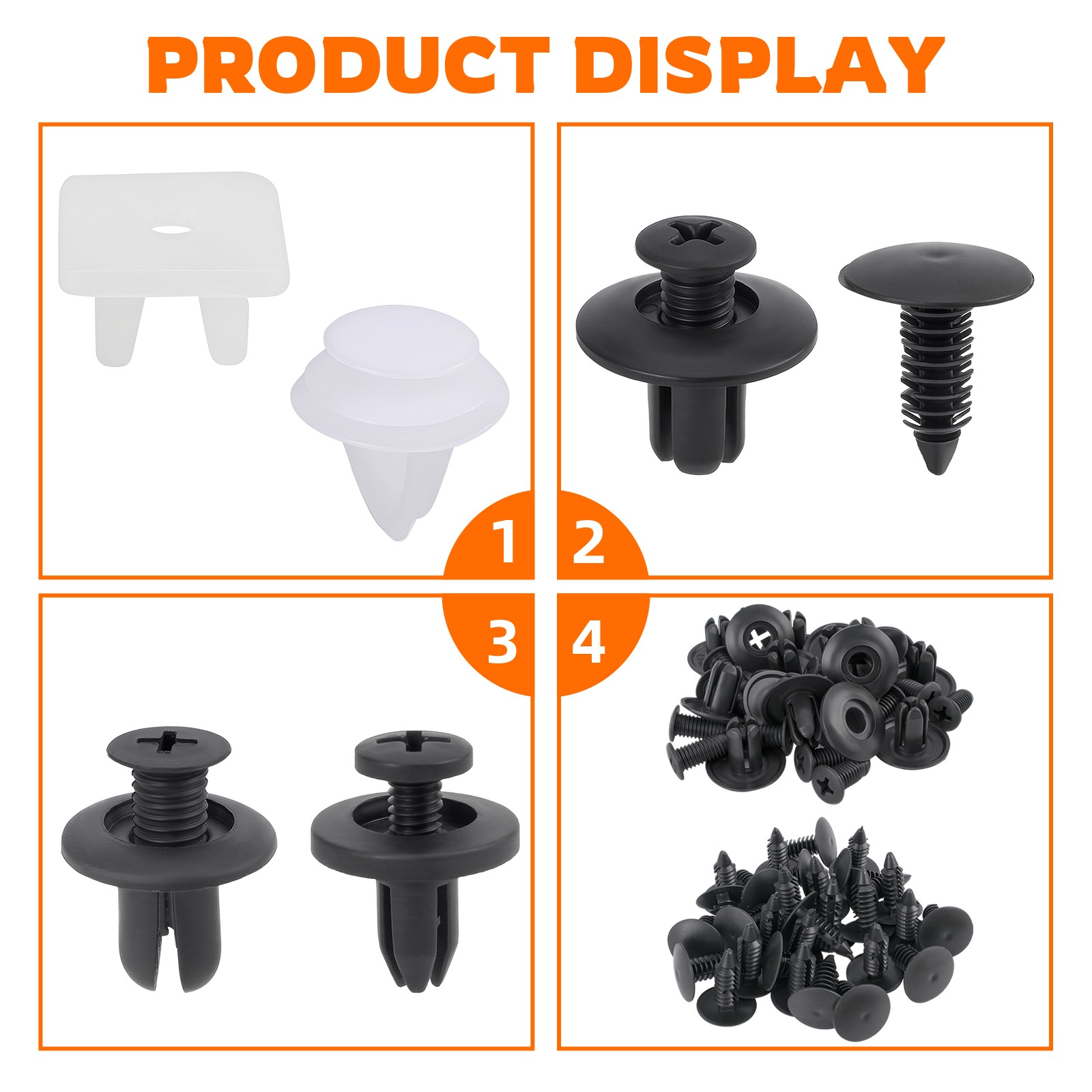 150pc Plastic Rivets Fender Bumper Push Clips Fastener Retainer for Cadillac GMC