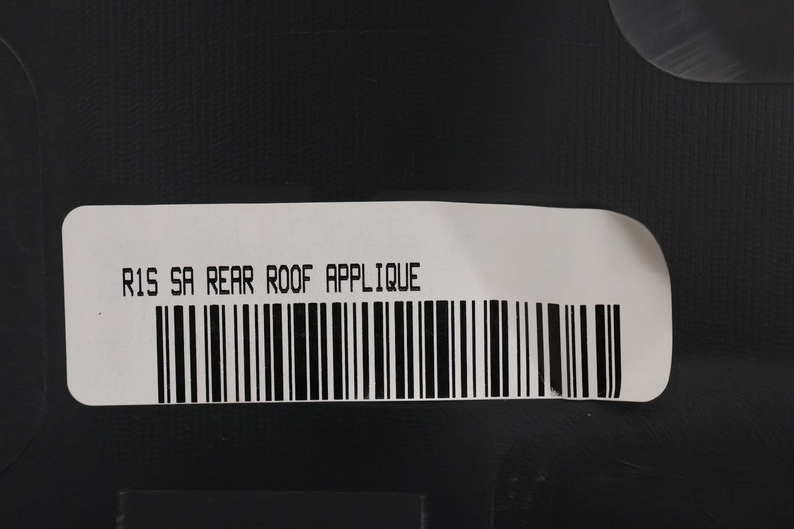 2022-2025 Rivian R1S OEM Rear Overhead Shark Fin Roof Antenna Applique Molding