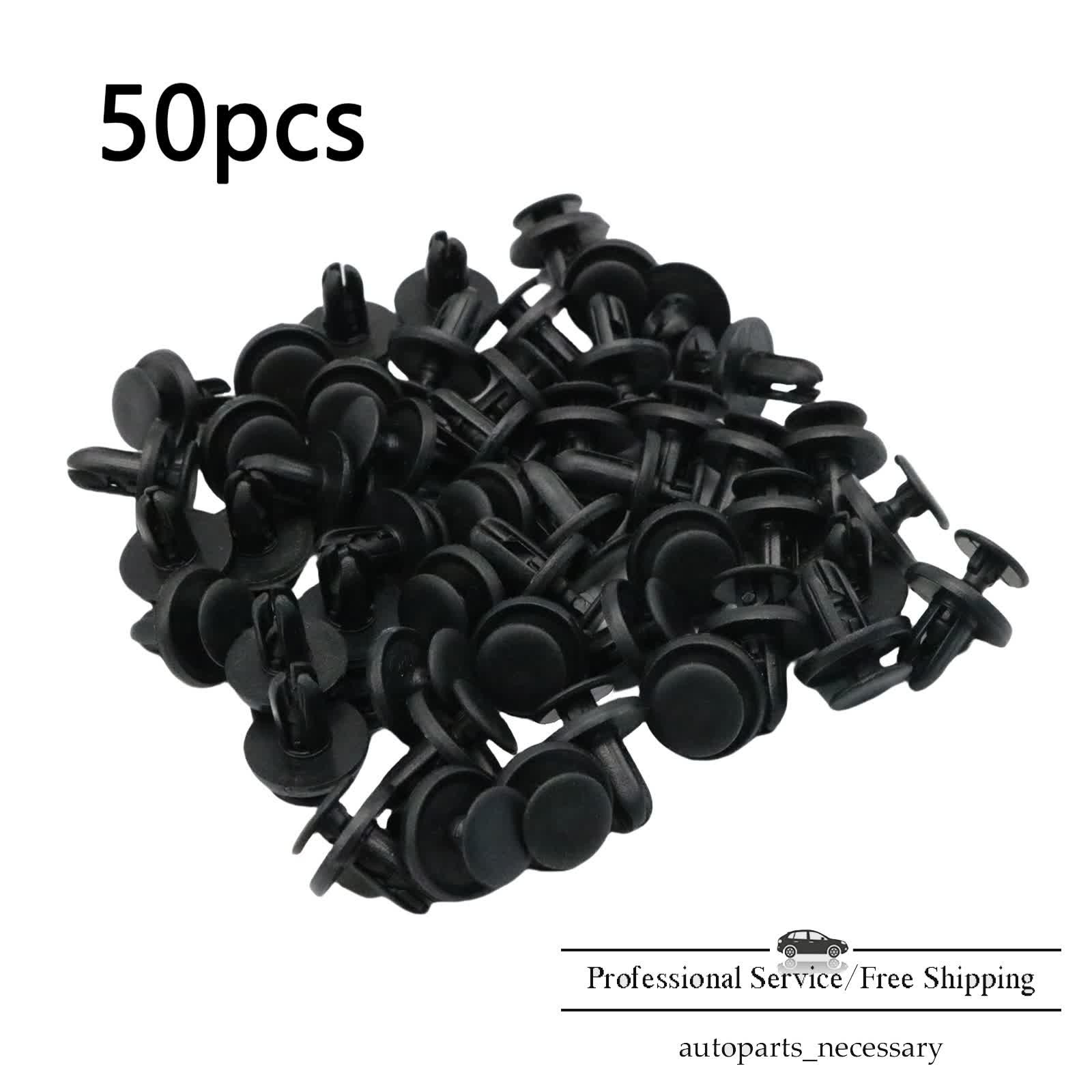 Fits Mitsubishi Subaru 50Pcs Bumper Fender Liner Push Clips MR288150 909130013